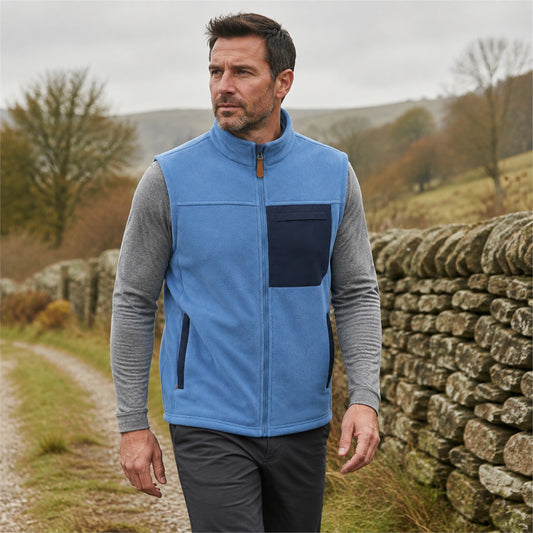 Borrowdale fleece gilet — men outdoor