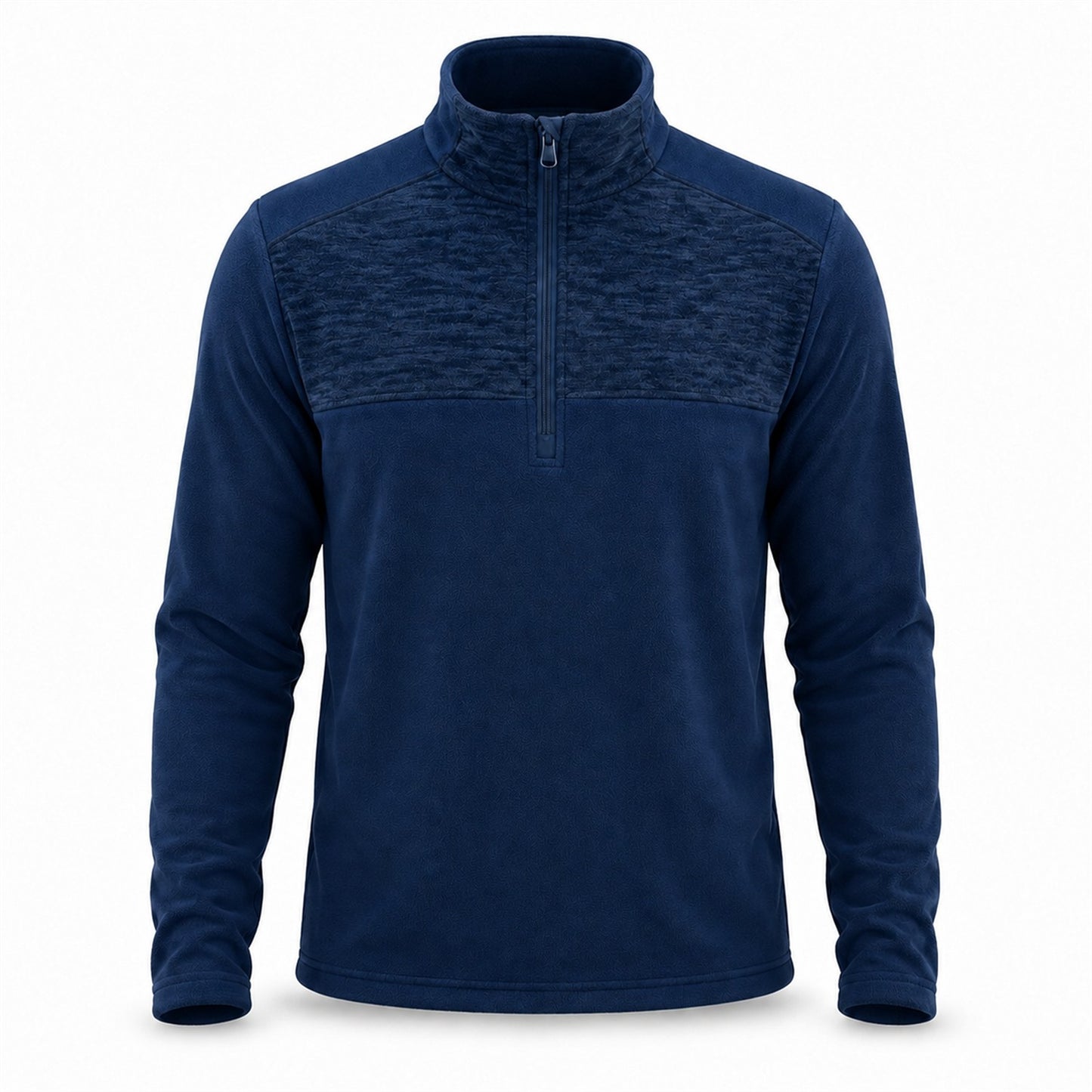 Rosedale men's half-zip fleece — navy white
