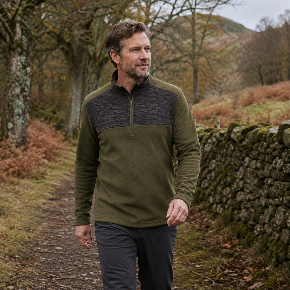 Rosedale men's half-zip fleece — outdoor