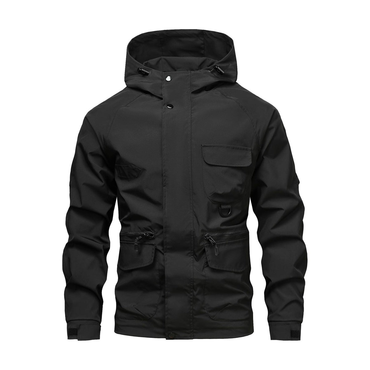 Helvellyn Men's Windproof Utility Jacket - black white