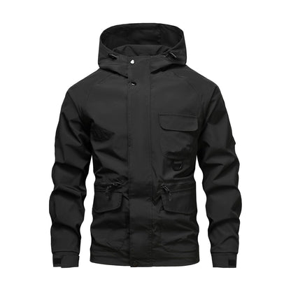 Helvellyn Men's Windproof Utility Jacket - black white