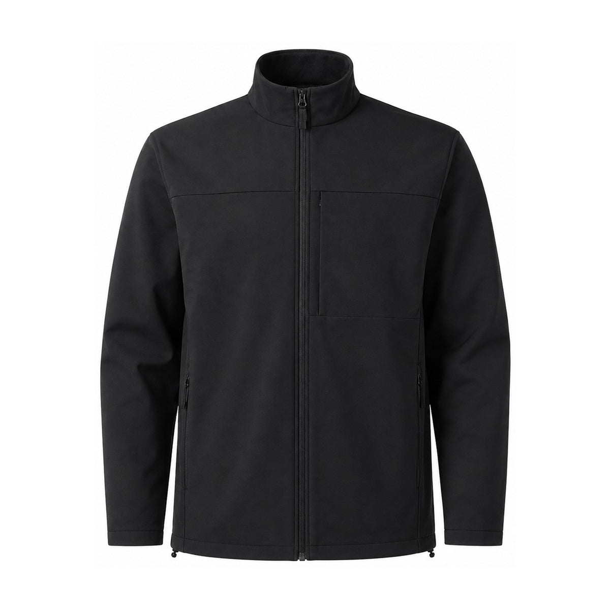 Malham fleece-lined softshell jacket — men black white