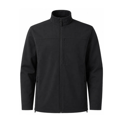 Malham fleece-lined softshell jacket — men black white