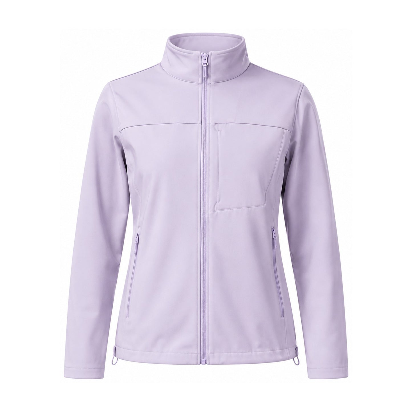 Malham fleece-lined softshell jacket — women purple white