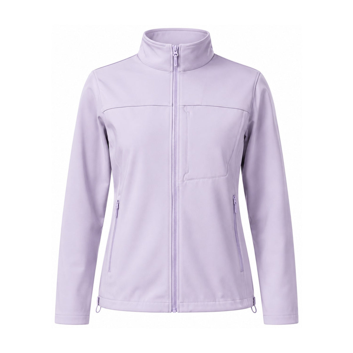 Malham fleece-lined softshell jacket — women purple white