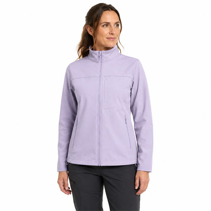 Malham fleece-lined softshell jacket — women model