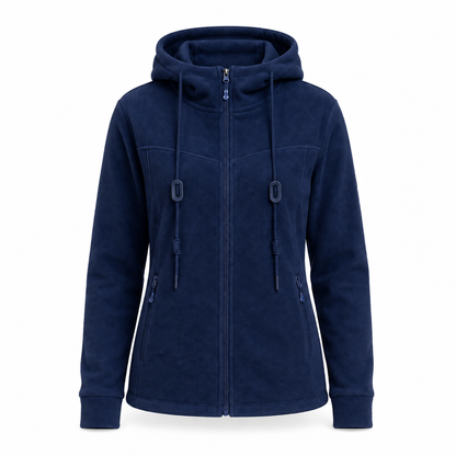 Malham Women's Thermal Fleece Midlayer - navy white