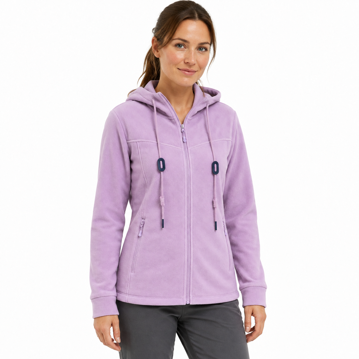 Malham Women's Thermal Fleece Midlayer - lilac model