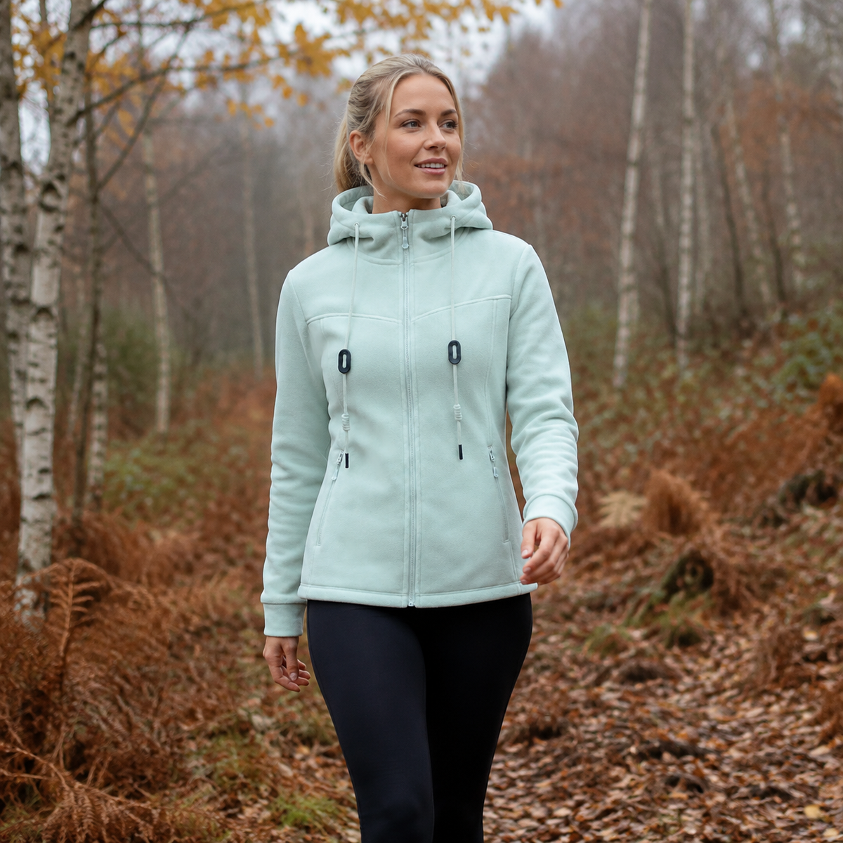 Malham Women's Thermal Fleece Midlayer - mint outdoor
