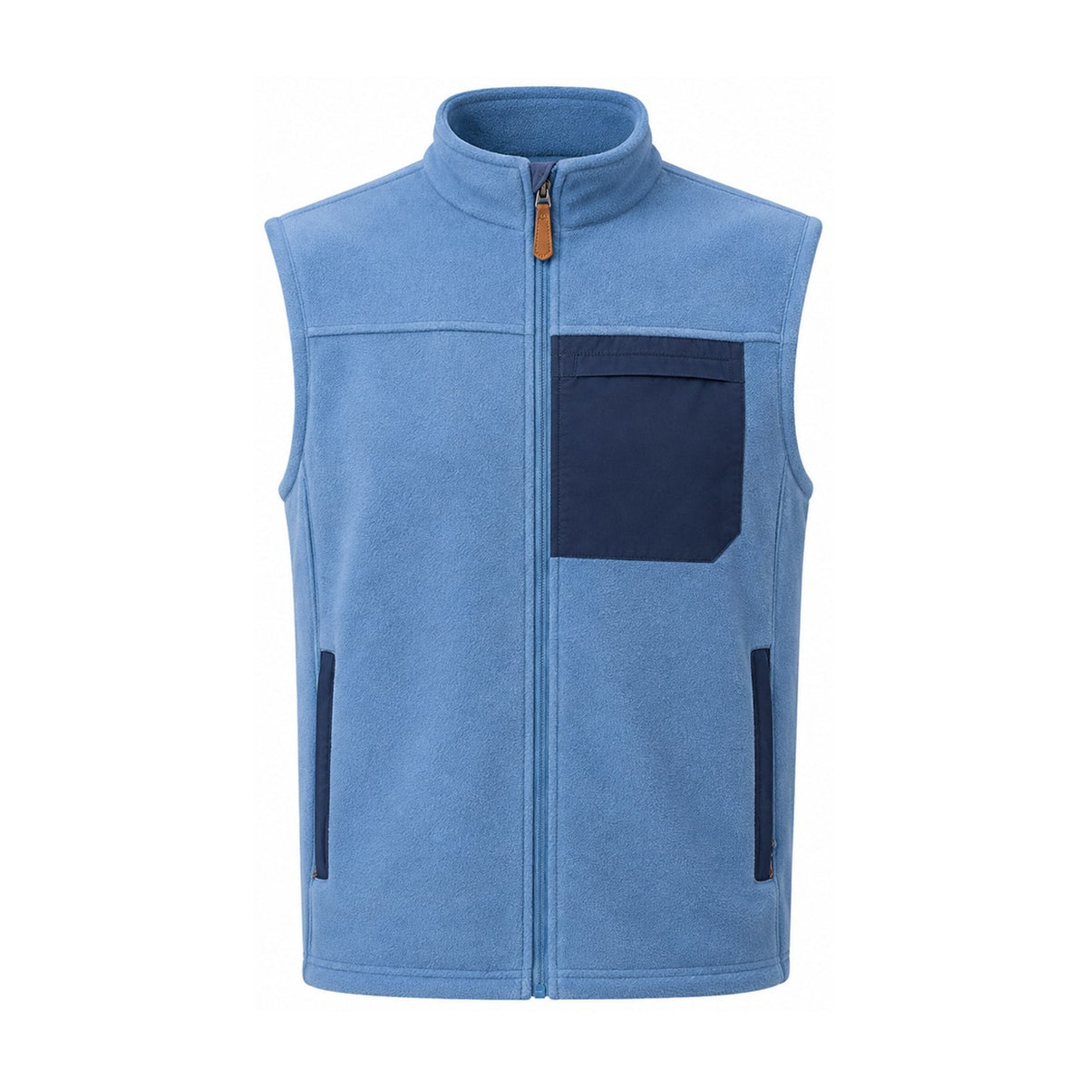 Borrowdale fleece gilet — blue white feed