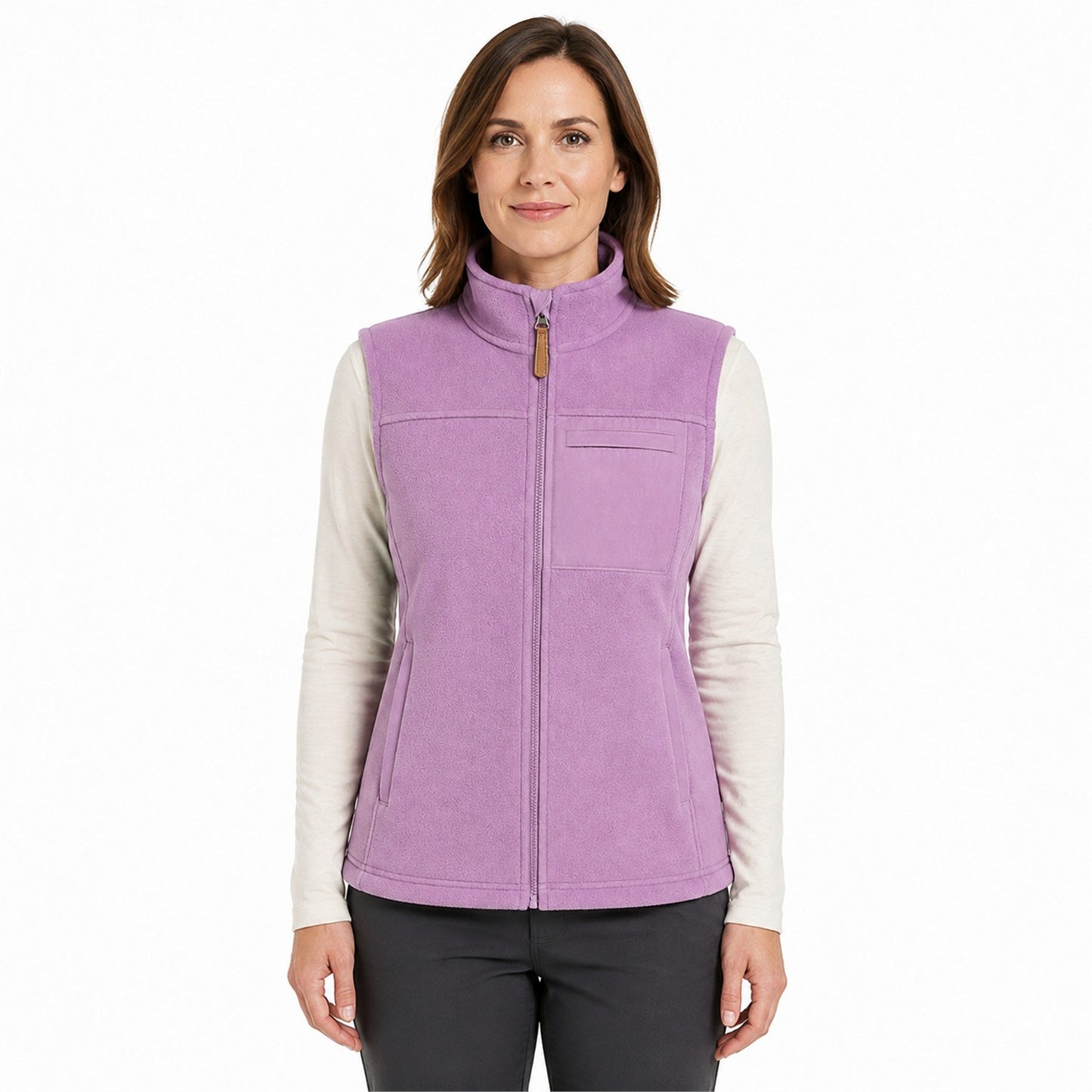 Borrowdale fleece gilet — women model