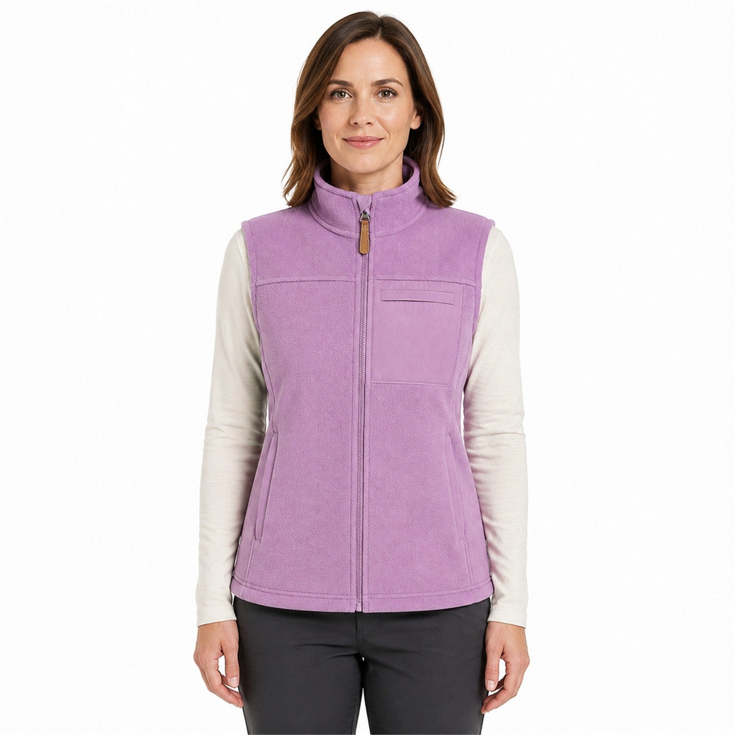 Borrowdale fleece gilet — women model