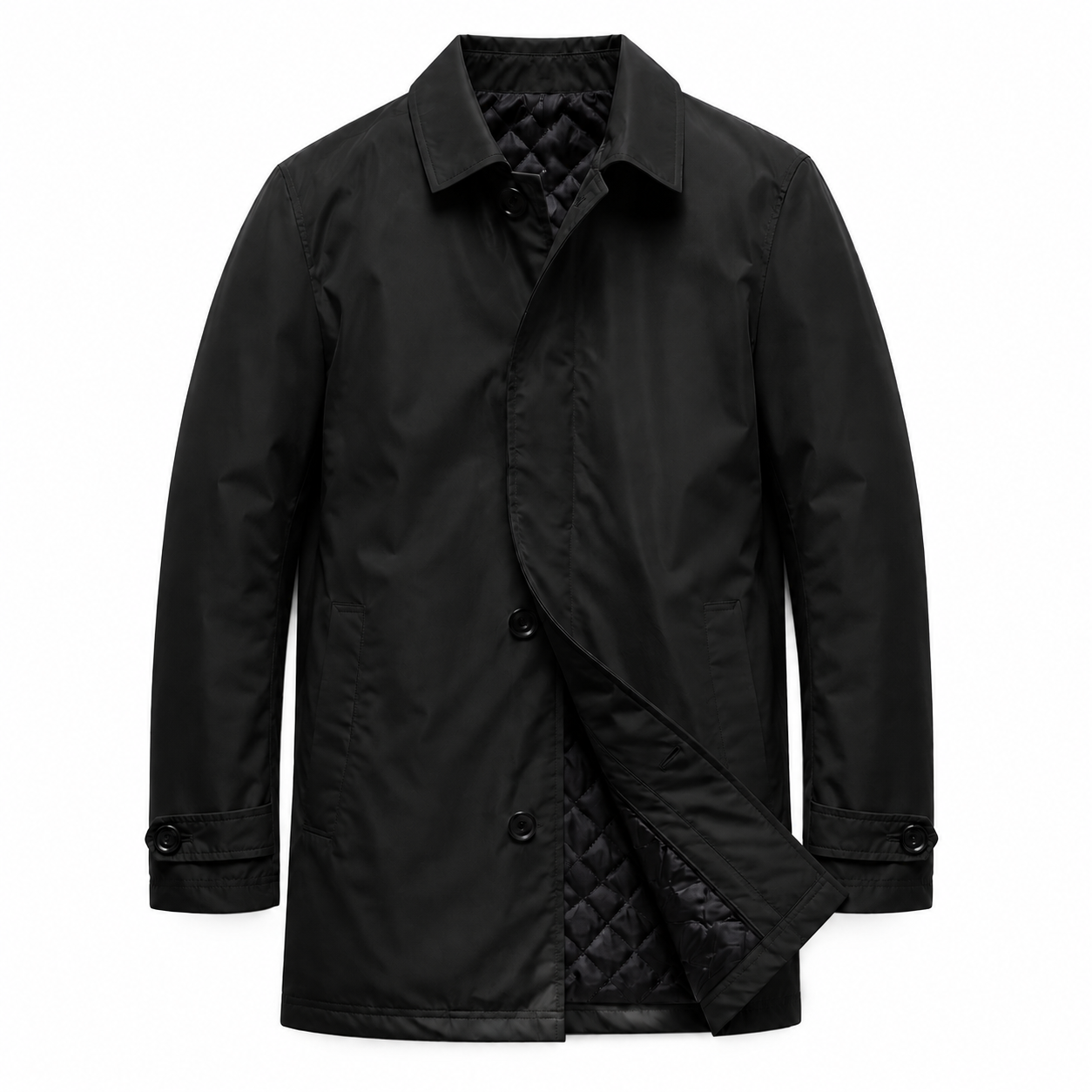 Ashdown Men's Lightweight Insulated Coat - black white