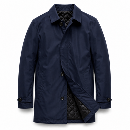 Ashdown Men's Lightweight Insulated Coat - navy white