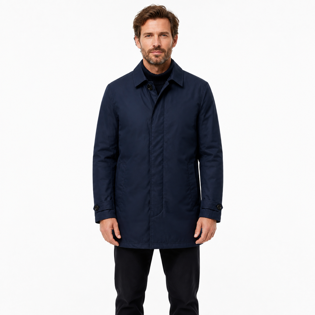Ashdown Men's Lightweight Insulated Coat - navy model