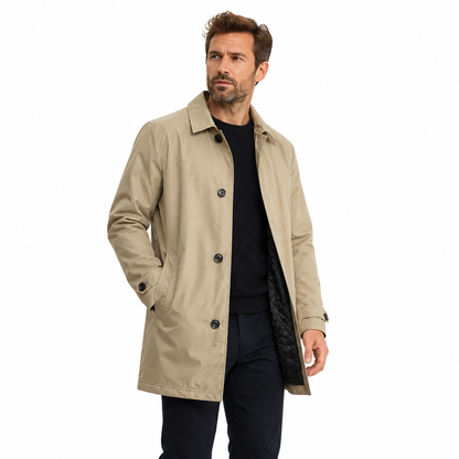 Ashdown Men's Lightweight Insulated Coat - khaki model