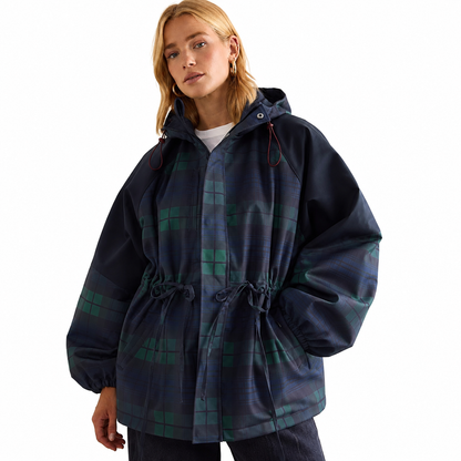 Caledon Women's Tartan Drawcord Jacket - model