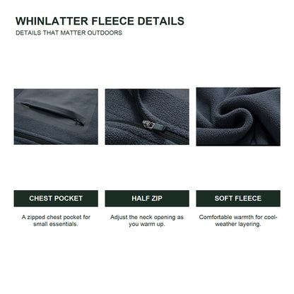 Whinlatter men's half-zip fleece - feature details