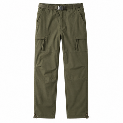 Men's cargo walking trousers — green