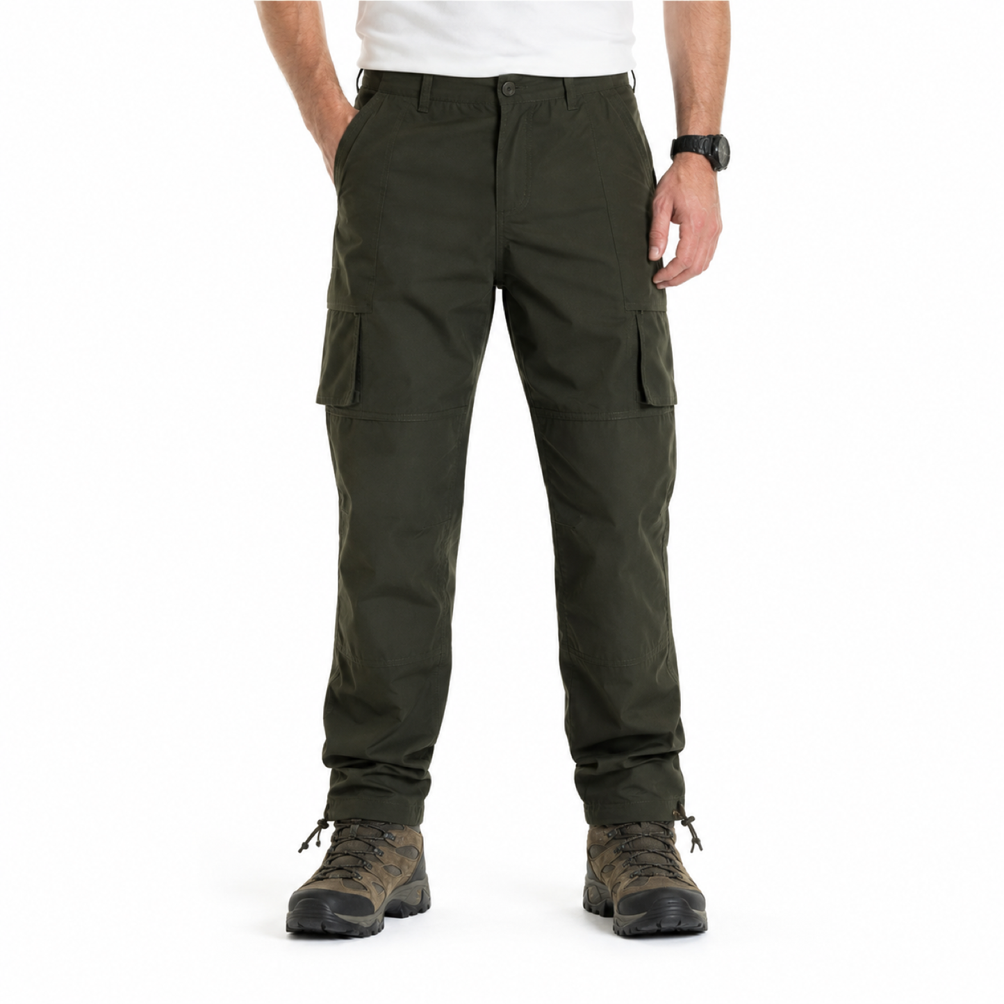 Men's cargo walking trousers — model
