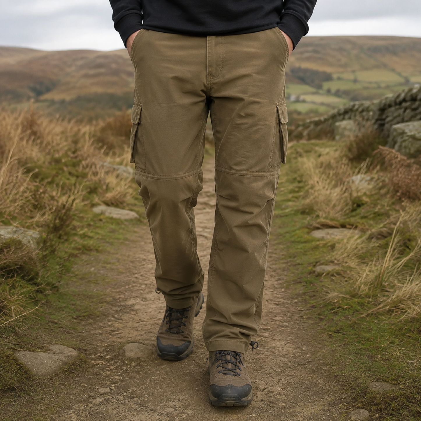 Men's cargo walking trousers — outdoor