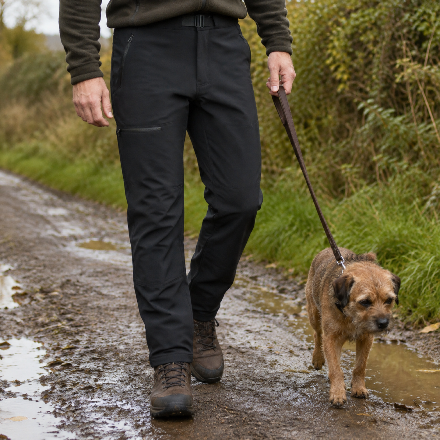 Men's water-repellent walking trousers — outdoor
