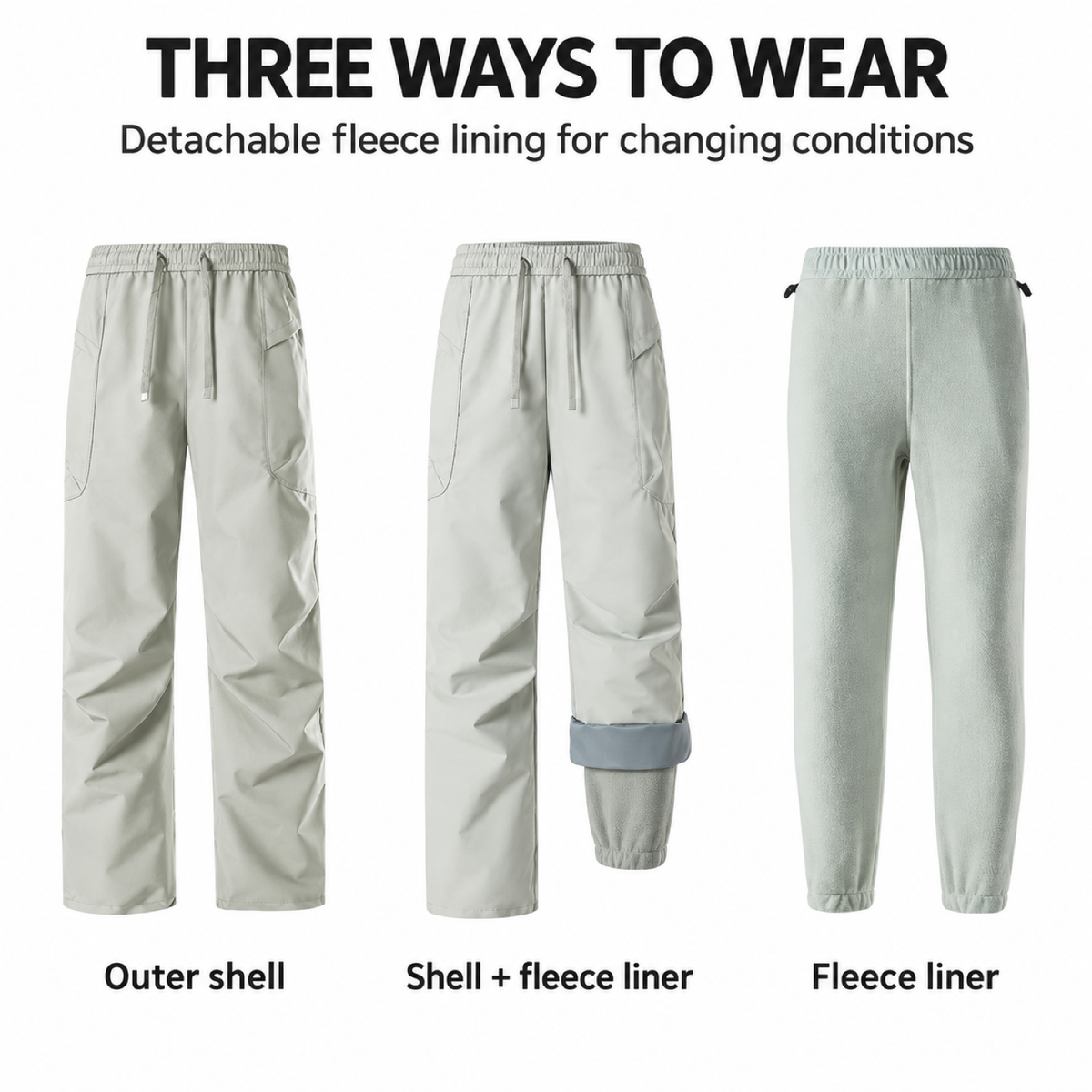 Rosedale three ways trousers