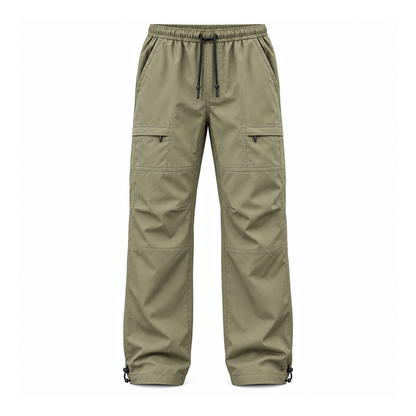 Bowland men's army green cargo walking trousers