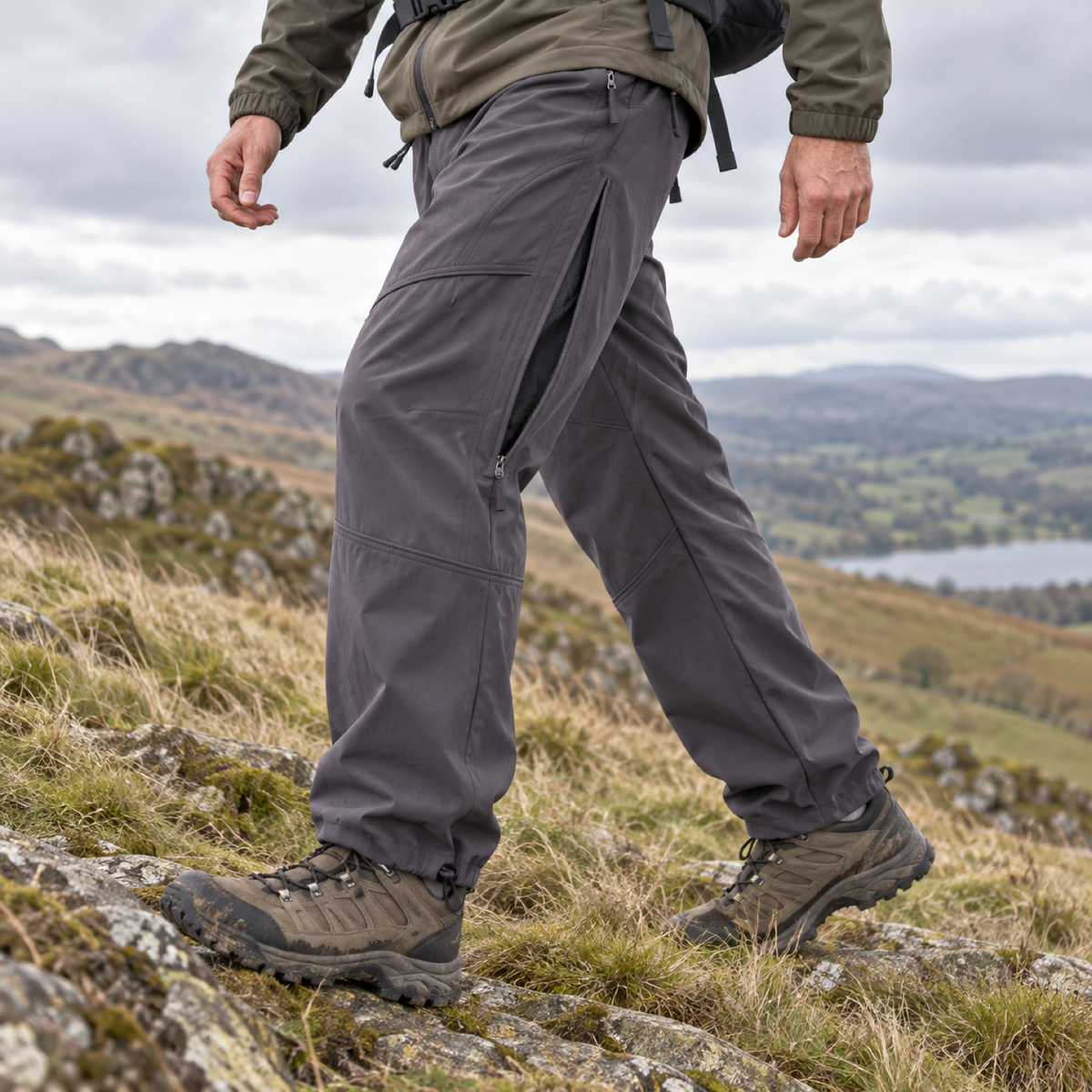 Kinder men's outdoor zip-vent walking trousers
