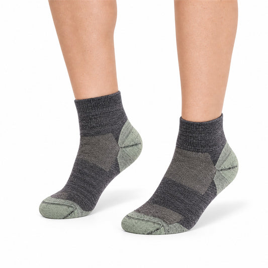 Ridsdale merino blend ankle socks – Sage Green fit