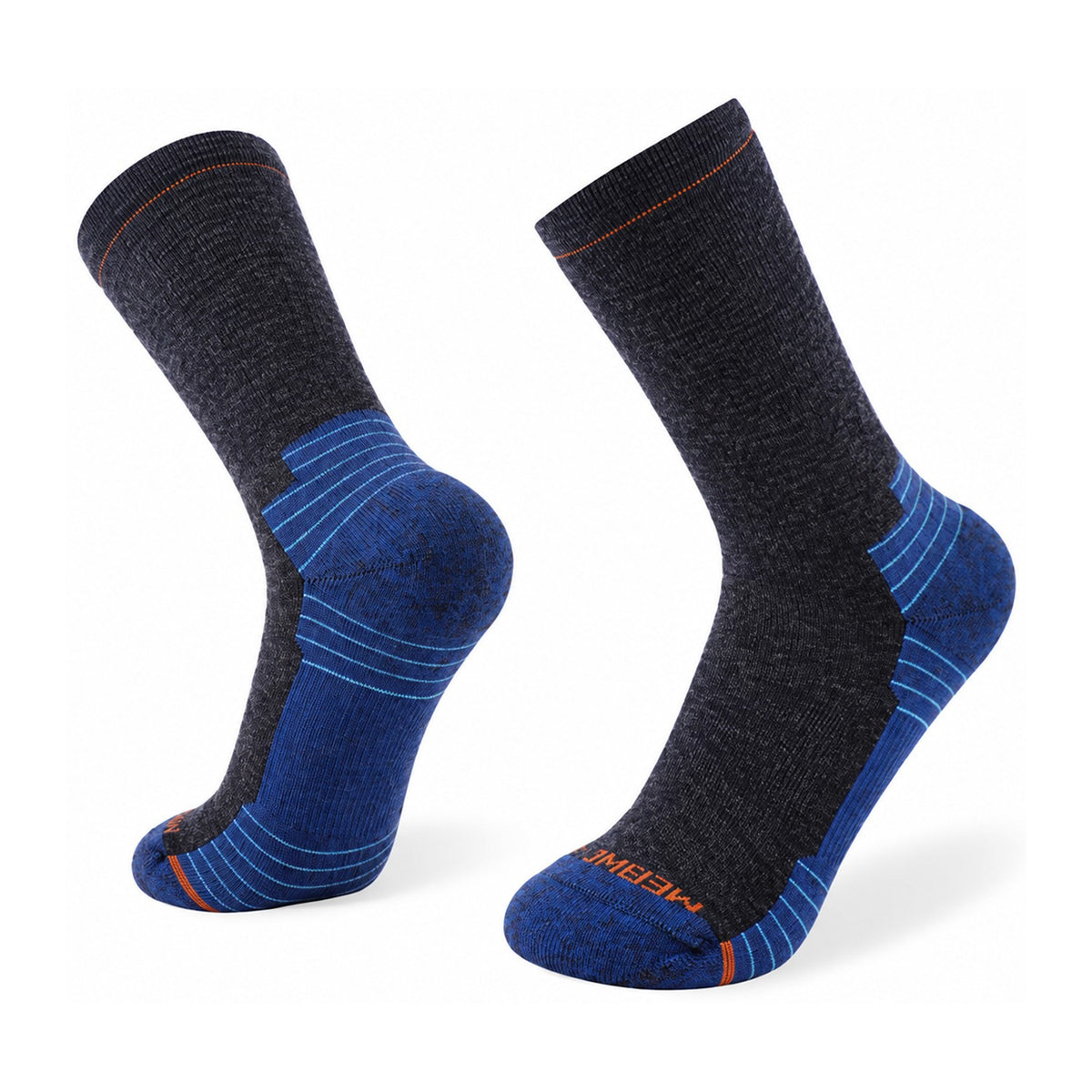 Bardon merino blend crew socks – Blue
