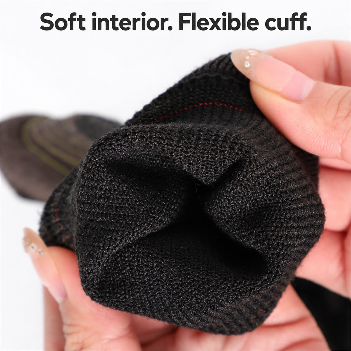 Bardon merino blend crew socks – Soft interior and flexible cuff