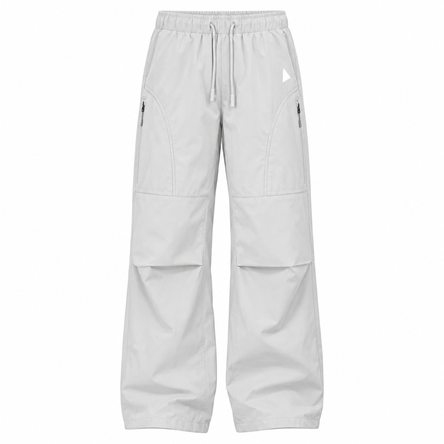Cheviot men's fleece-lined relaxed walking trousers in Light Grey, front view