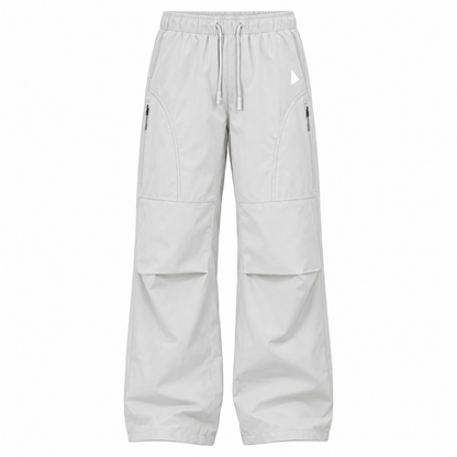 Cheviot men's fleece-lined relaxed walking trousers in Light Grey, front view