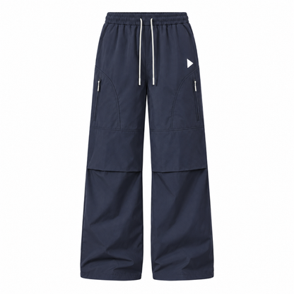Cheviot men's fleece-lined relaxed walking trousers in Navy, front view