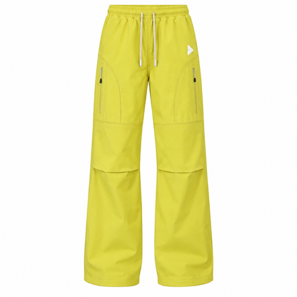 Cheviot men's fleece-lined relaxed walking trousers in Yellow, front view