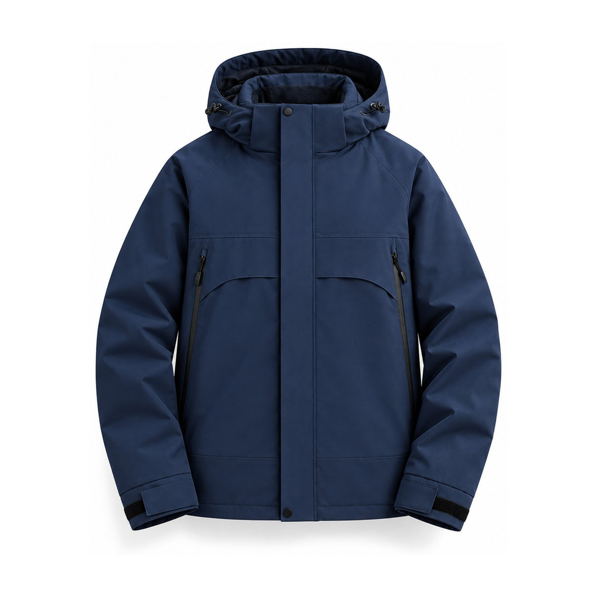 Bransdale insulated hooded jacket — navy front