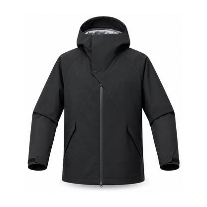 Kielder hooded shell jacket — black front