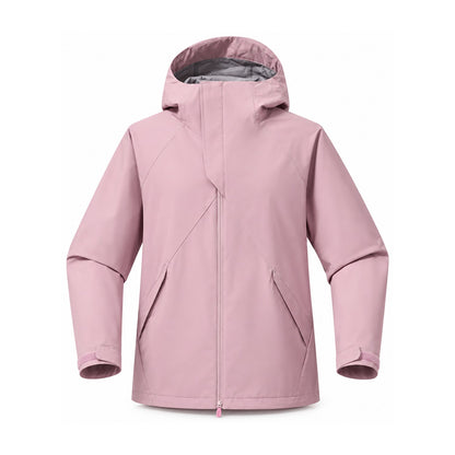 Kielder hooded shell jacket — blush pink front