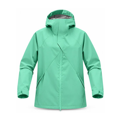 Kielder hooded shell jacket — mint front