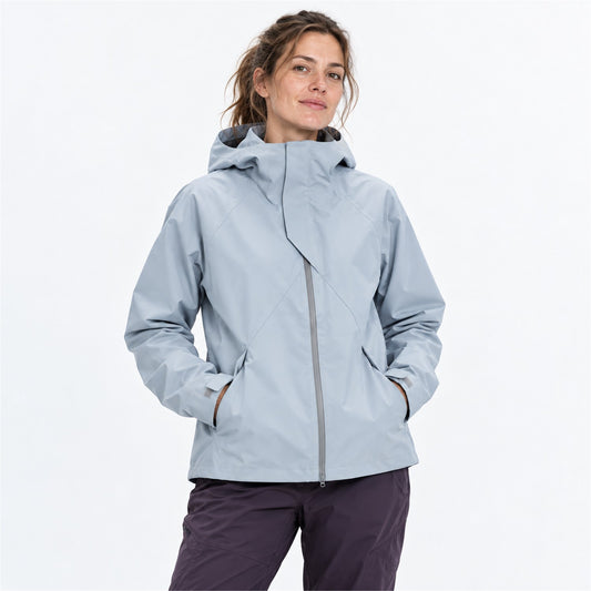 Kielder hooded shell jacket — women white
