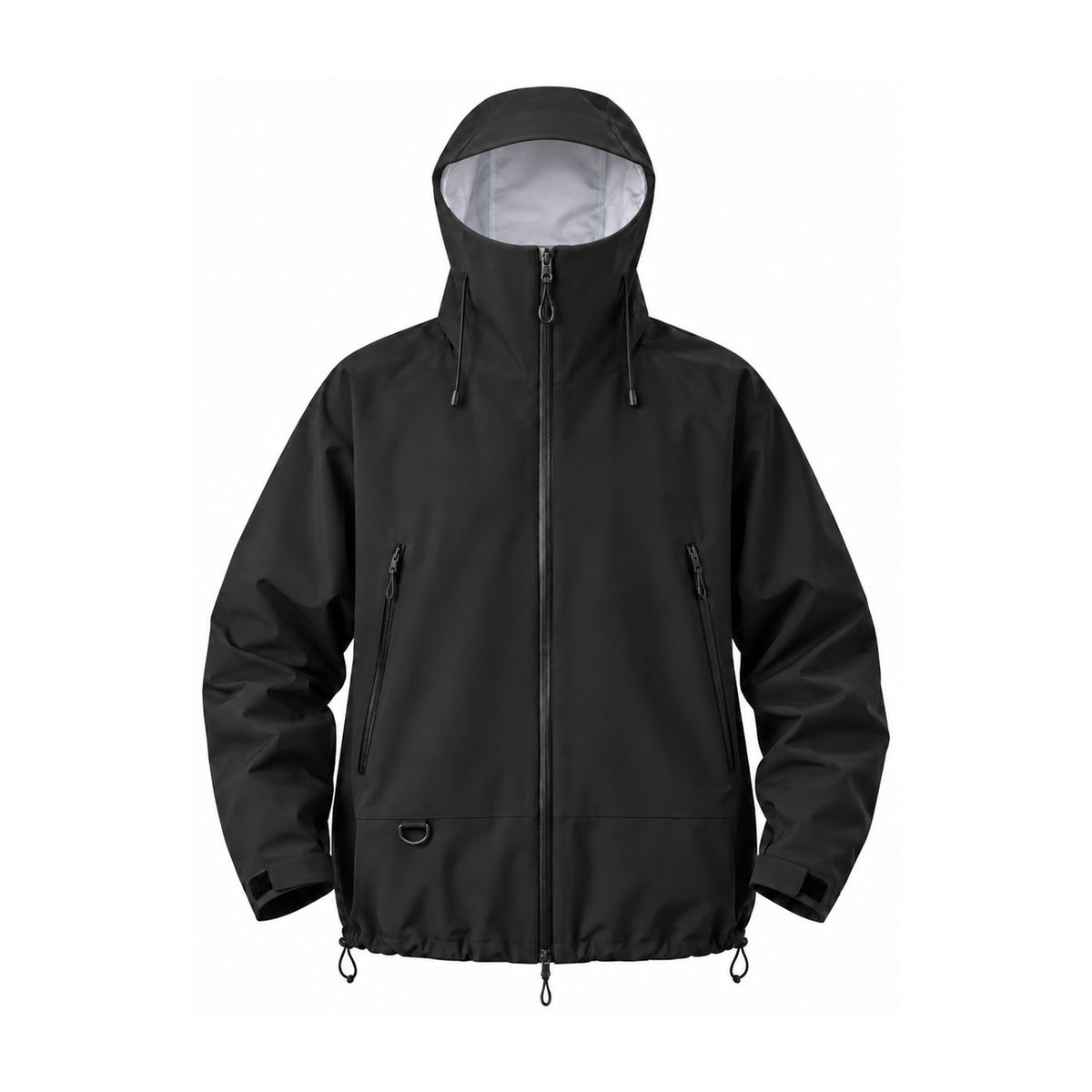 Swaledale waterproof shell jacket — black front