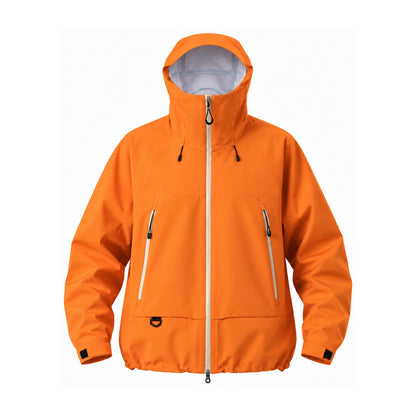 Swaledale waterproof shell jacket — orange front