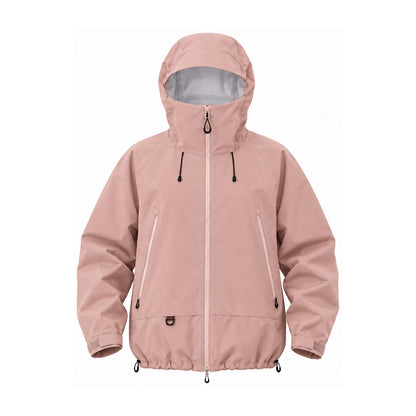 Swaledale waterproof shell jacket — pink front