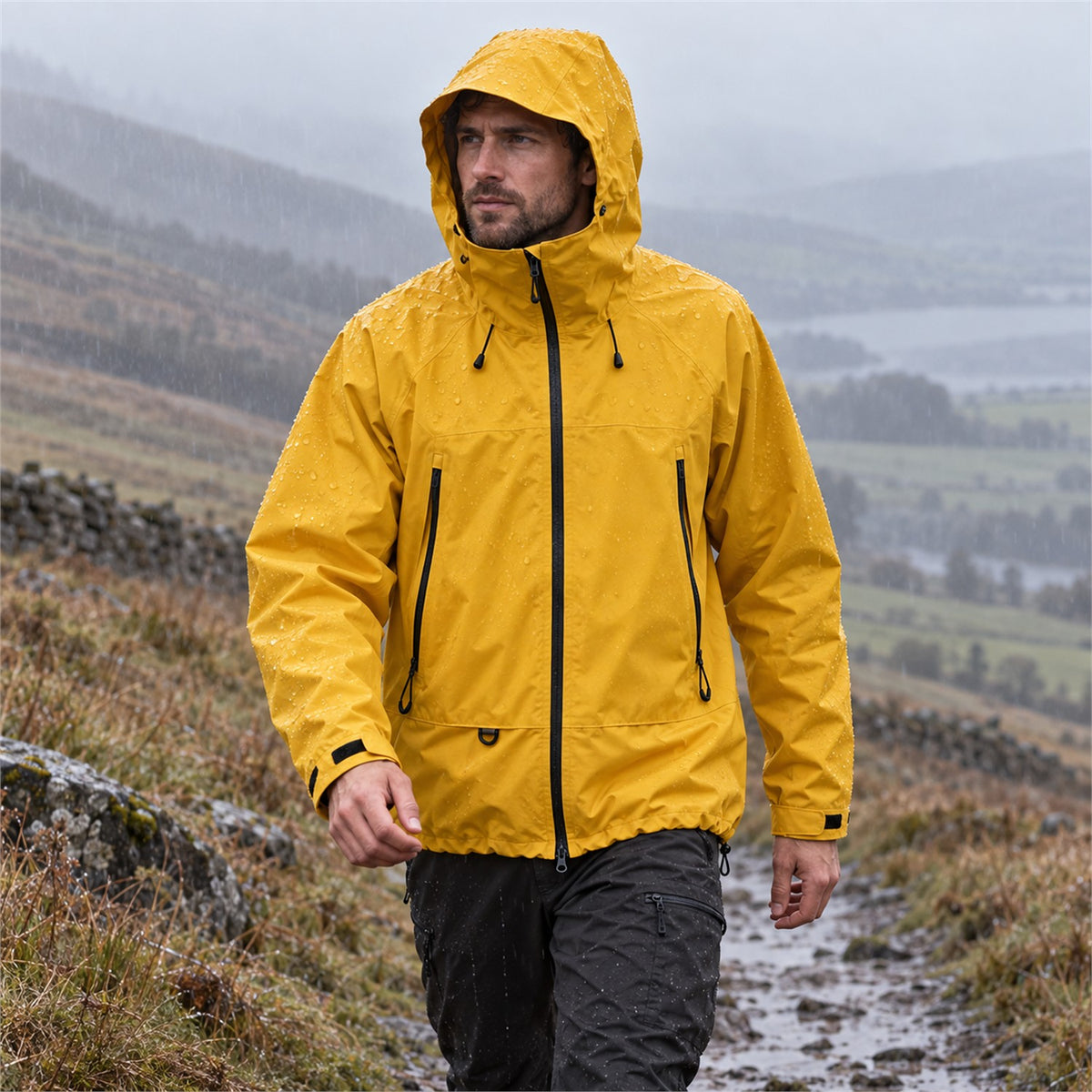 Swaledale waterproof shell jacket — men outdoor