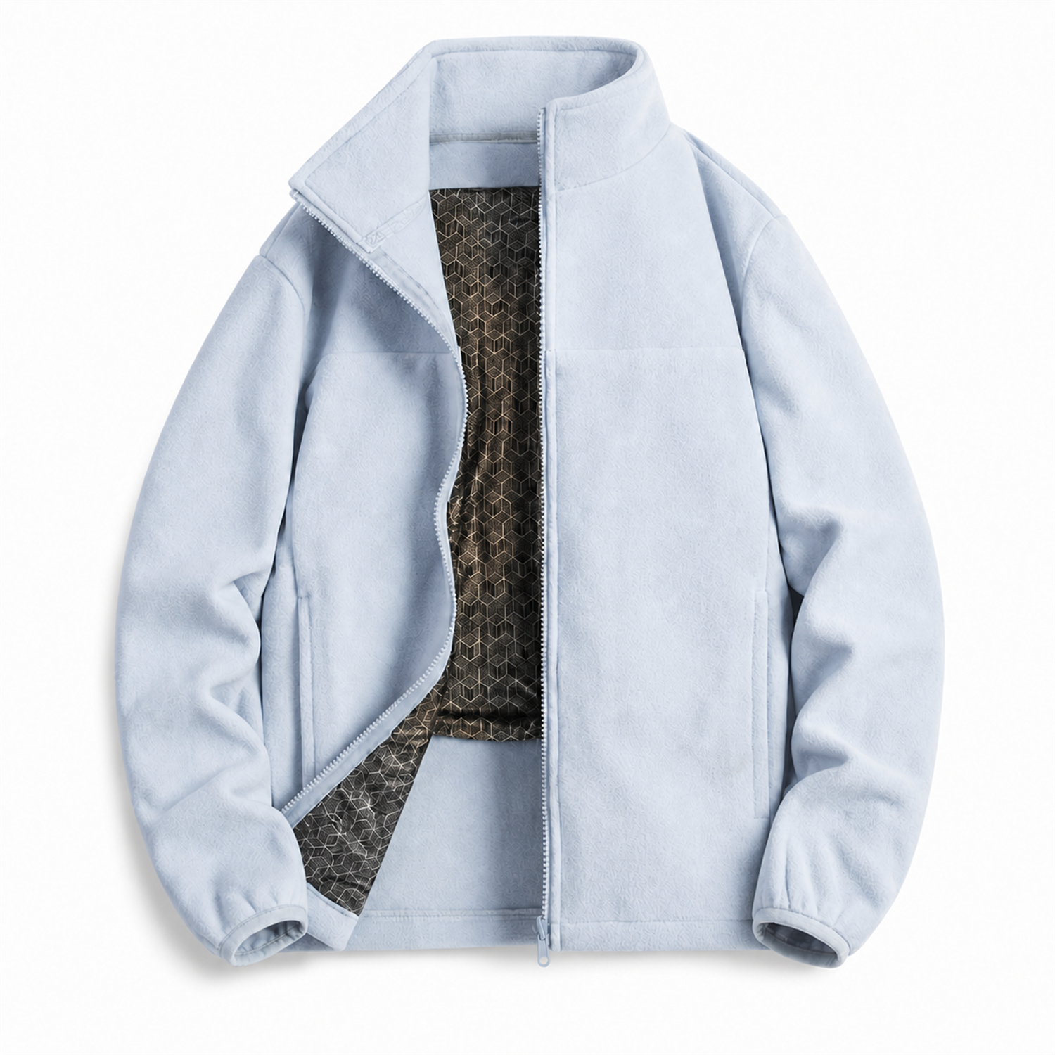 Geometric graphene lining inside the removable Kestrel fleece layer