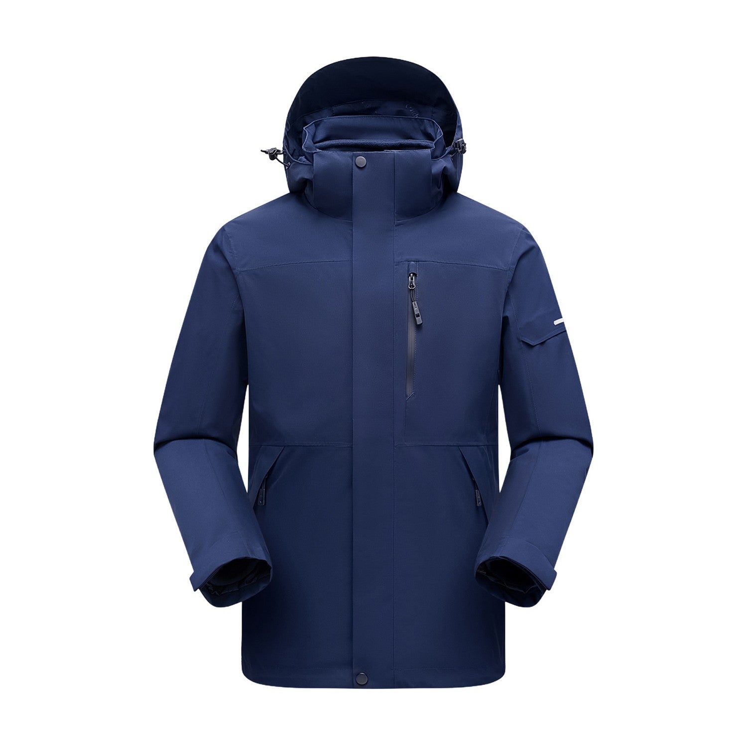 Derwent Men's Navy 3-in-1 waterproof jacket front