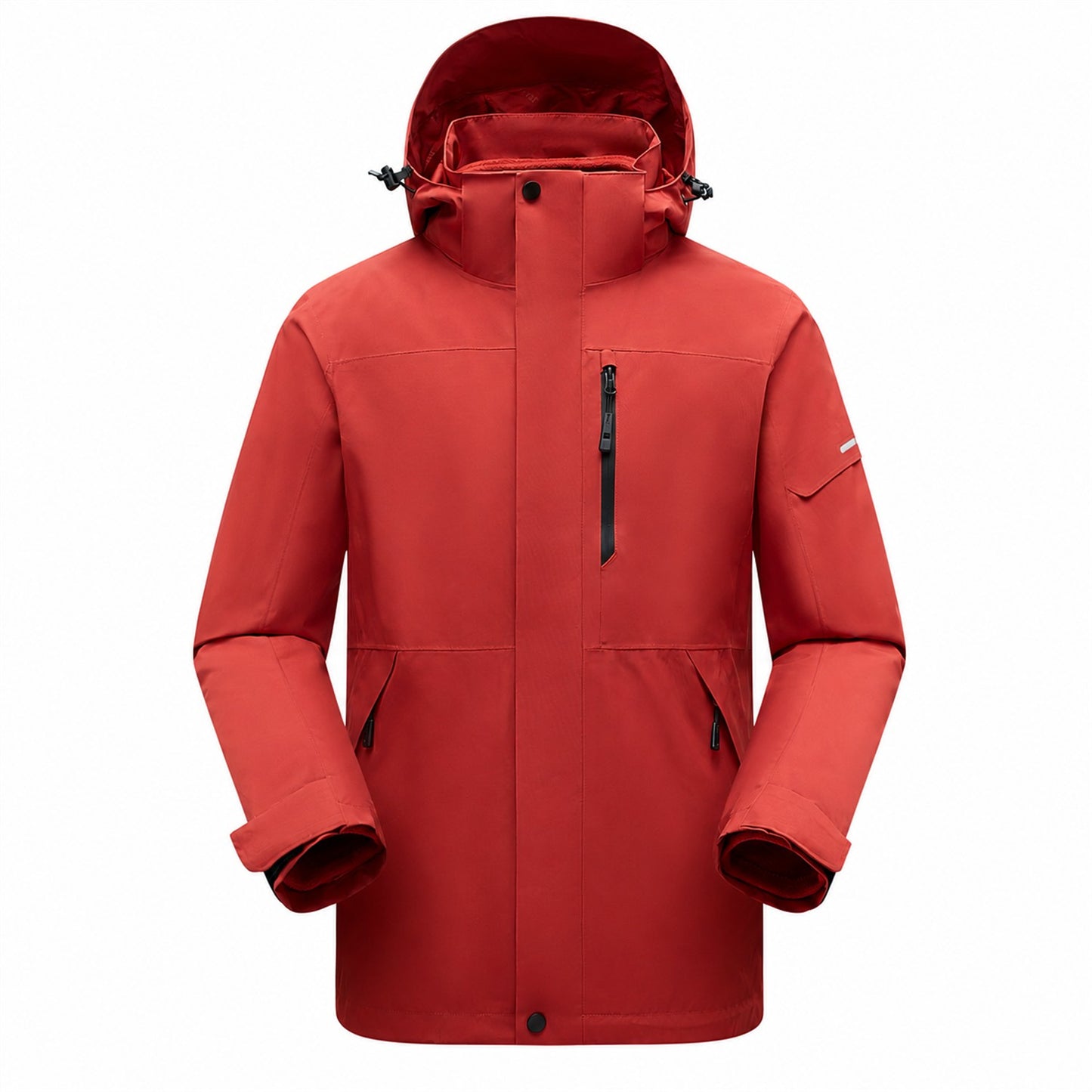 Derwent Men's Red 3-in-1 waterproof jacket front