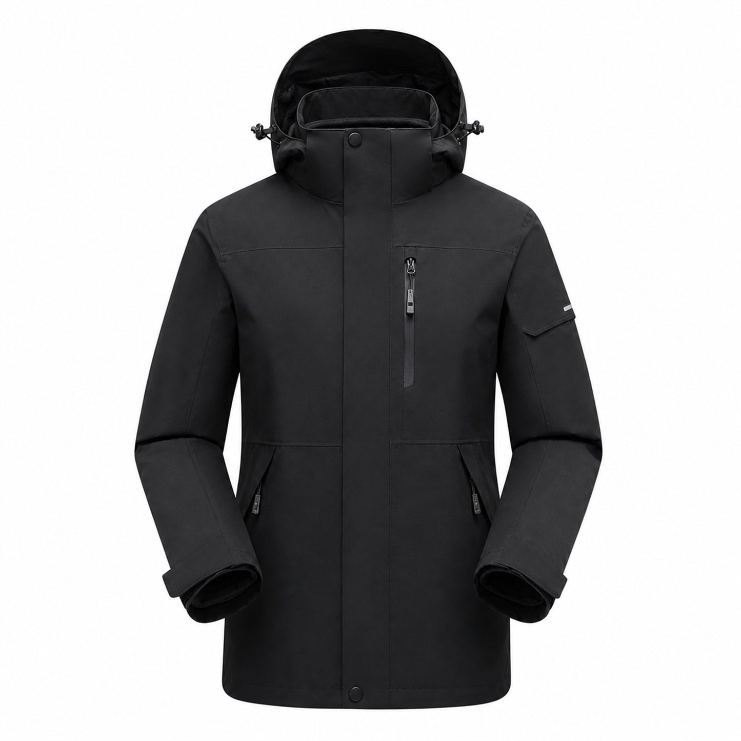 Derwent Women's Black 3-in-1 waterproof jacket front