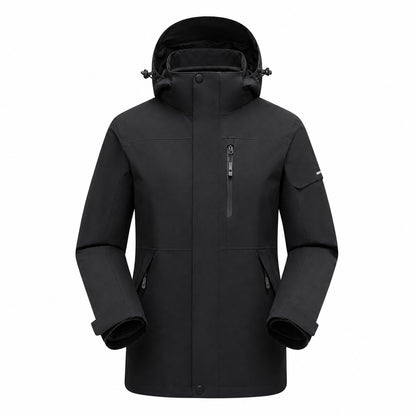 Derwent Women's Black 3-in-1 waterproof jacket front